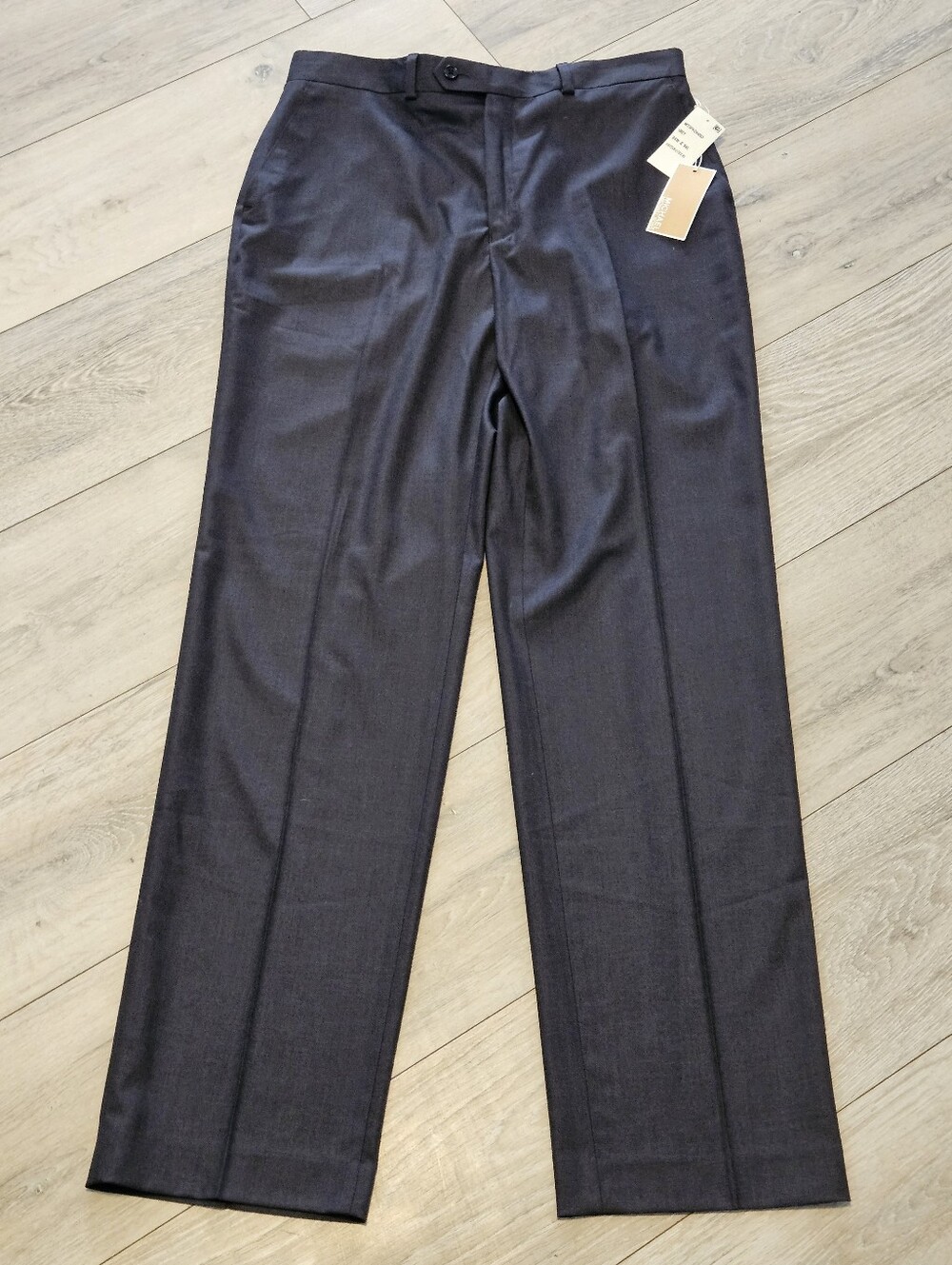 Michael Kors Dress Pants Men 34x34 NWT Grey Flat Front Stretch Classic Fit MITSP